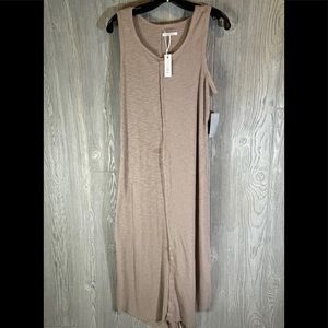 STITCHDROP Center Seam Tank Maxi Dress Beige Size S